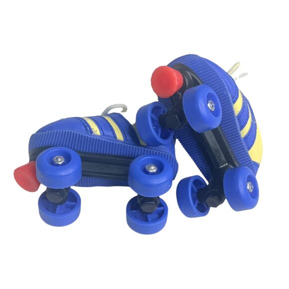 American Girl Doll Julie Roller Skates Blue Yellow Shoes Skates Accessories Set2 - Picture 6 of 7